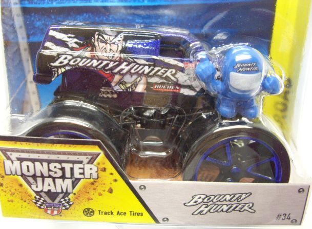 画像: 2014 MONSTER JAM included MONSTER JAM FIGURE! 【BOUNTY HUNTER】 BLUE (TRACK ACE TIRES)