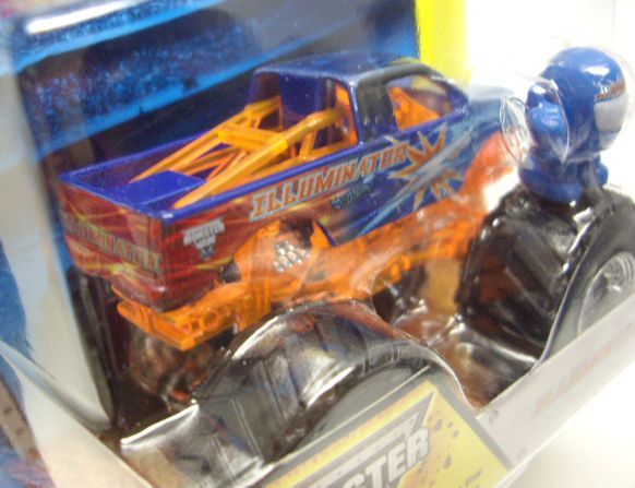 画像: 2014 MONSTER JAM included MONSTER JAM FIGURE! 【ILLUMINATOR】 BLUE (EDGE GLOW/ROLL CAGE)