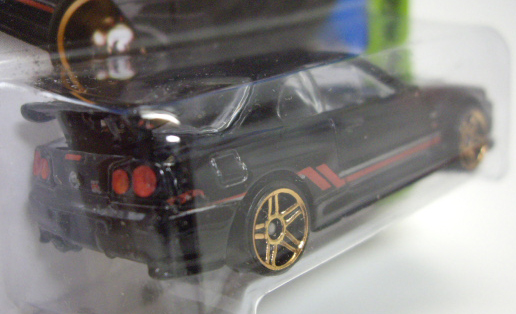 画像: 【NISSAN SKYLINE GT-R (R34)】　BLACK/PR5 (インターナショナル・ショートカード) 