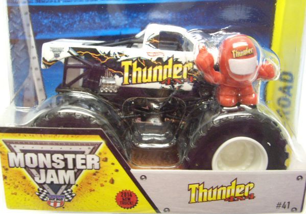 画像: 2014 MONSTER JAM included MONSTER JAM FIGURE! 【THUNDER 4X4】 WHITE (2014 NEW TRUCK!)