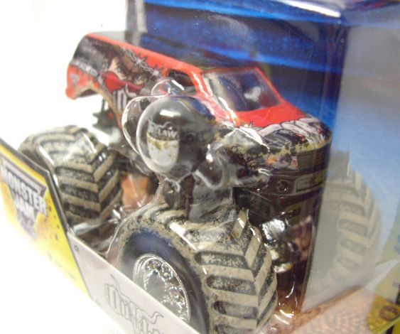 画像: 2014 MONSTER JAM included MONSTER JAM FIGURE! 【IRON OUTLAW】 RED (MUD TREADS)