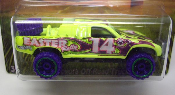 画像: 2014 WALMART EXCLUSIVE - HAPPY EASTER 【TOYOTA OFF-ROAD TRUCK】 NEON YELLOW/OR6SP