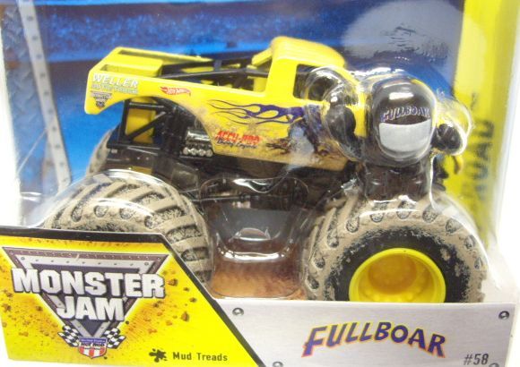 画像: 2014 MONSTER JAM included MONSTER JAM FIGURE! 【FULLBOAR】 YELLOW (MUD TREADS)