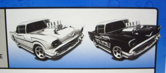画像: 2014 COLOR SHIFTERS 【'57 CHEVY with ENGINE】 WHITE-BLACK/5SP 