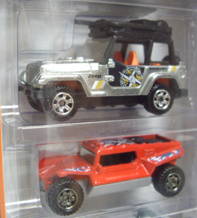 画像: 2014 MATCHBOX 5PACK  【JUNGLE RECON】 4x4 Buggy(EX)/Jeep Wrangler With Luggage(EX)/Coyote 500/Off-Road Rider(EX)/Land Rover Defender 110(EX)