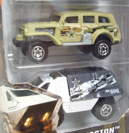 画像: 2014 MATCHBOX 5PACK  【BATTLE MISSION】 Mission Helicopter(EX)/International MXT(EX)/Hummer With Gun(EX)/Jungle Crawler/Armored Response Vehicle