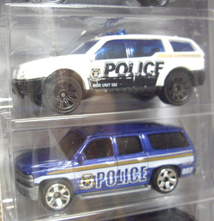 画像: 2014 MATCHBOX 5PACK  【CRIME SQUAD】 Buick Century Police Car/Sport SUV(EX)/2000 Chevy Suburban(EX)/SWAT Truck/Road Raider