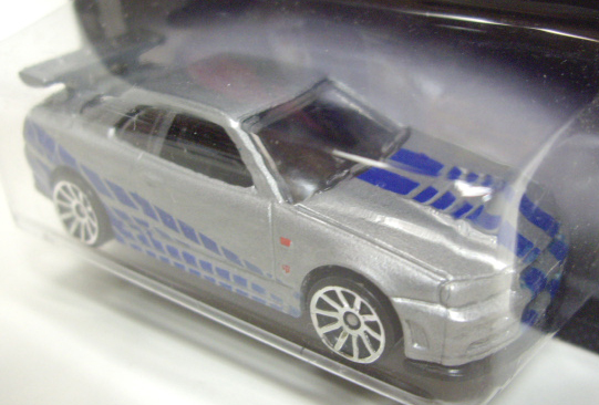 画像: 2014 WALMART EXCLUSIVE "FAST & FURIOUS" 【NISSAN SKYLINE GT-R (R34)】 SILVER/10SP (SILVER WING)