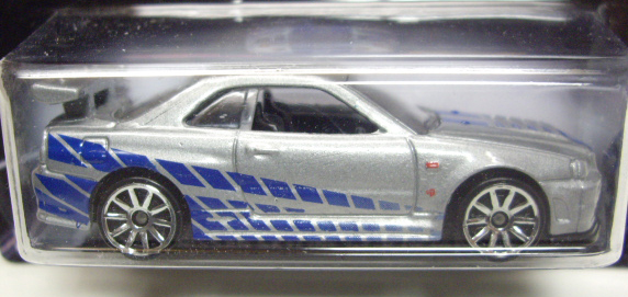 画像: 2014 WALMART EXCLUSIVE "FAST & FURIOUS" 【NISSAN SKYLINE GT-R (R34)】 SILVER/10SP (SILVER WING)