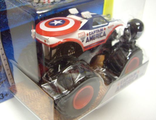 画像: 2014 MONSTER JAM included MONSTER JAM FIGURE! 【CAPTAIN AMERICA】 WHITE