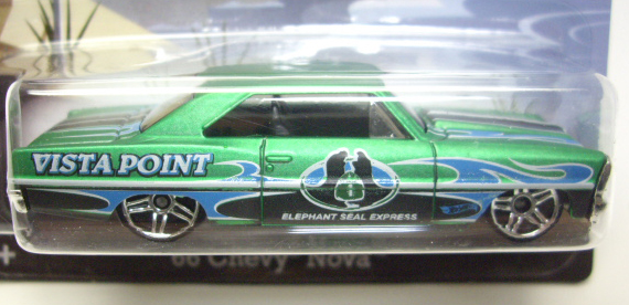 画像: 2014 WALMART EXCLUSIVE - HW ROAD TRIPPIN' 【'66 CHEVY NOVA】 FLAT GREEN/PR5