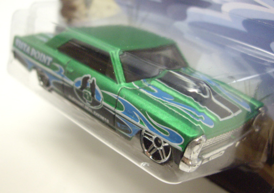 画像: 2014 WALMART EXCLUSIVE - HW ROAD TRIPPIN' 【'66 CHEVY NOVA】 FLAT GREEN/PR5