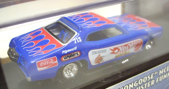 画像: 2000 100% SINGLE 【TOM "THE MONGOOSE" McEWEN'S PLYMOUTH DUSTER FUNNY CAR】 BLUE/RR