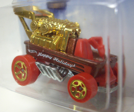 画像: 2014 WALMART EXCLUSIVE HOLIDAY HOT RODS 【DRAGGIN' WAGON (RADIO FLYER WAGON)】 BROWN-RED/5SP