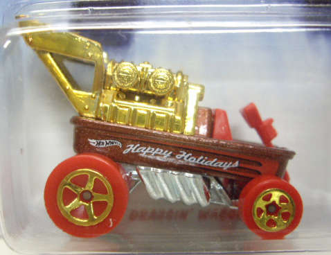 画像: 2014 WALMART EXCLUSIVE HOLIDAY HOT RODS 【DRAGGIN' WAGON (RADIO FLYER WAGON)】 BROWN-RED/5SP