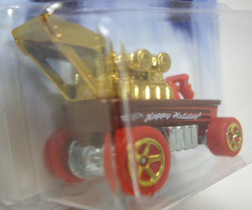 画像: 2014 WALMART EXCLUSIVE HOLIDAY HOT RODS 【DRAGGIN' WAGON (RADIO FLYER WAGON)】 BROWN-RED/5SP