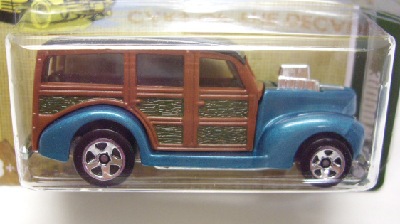 画像: 2012 WALMART EXCLUSIVE "CARS OF THE DECADES" 【'40S WOODIE】 AQUA/5SP