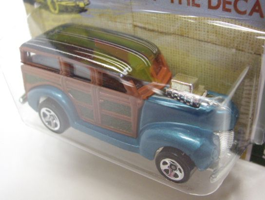 画像: 2012 WALMART EXCLUSIVE "CARS OF THE DECADES" 【'40S WOODIE】 AQUA/5SP