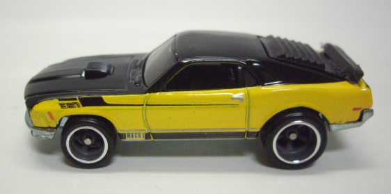 画像: LOOSE - 2011 GARAGE 30CAR SET (バラシ） 【'70 FORD MUSTANG MACH 1】　YELLOW-BLACK/RR 