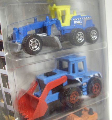 画像: 2014 MATCHBOX 5PACK  【CONSTRUCTION ZONE】 Mound Mover/Ground Breaker/Ground Grinder/Skidster(EX)/All Terrain Crane