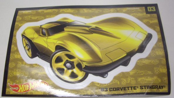 画像: 2015 WALMART EXCLUSIVE MYSTERY 【1963 CORVETTE STING RAY (DROP TOPS)】 GOLD/5SP (CHASE)