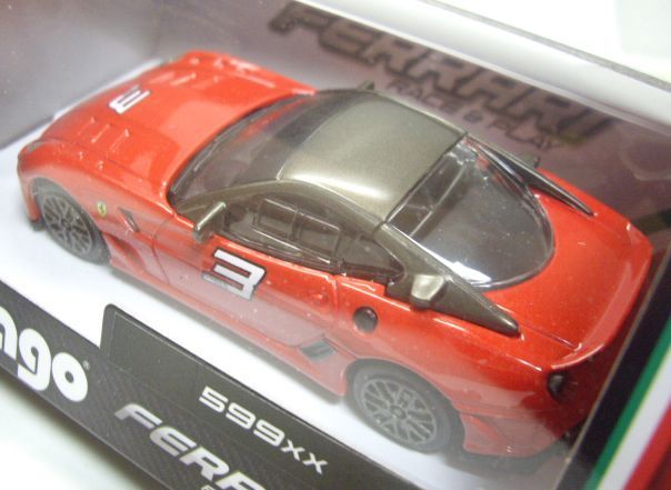 画像: 1/43 BBURAGO "FERRARI - RACE & PLAY" 【FERRARI 599XX】 RED