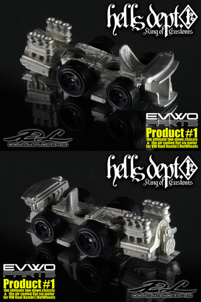 画像: PRE-ORDER HELLS DEPT 2015 DOUBLE LOSER[S] 【EVWO PARTS - Product#1 (カスタムパーツ）】 WHITE METAL MADE （送料サービス適用外） (近日入荷予定） 