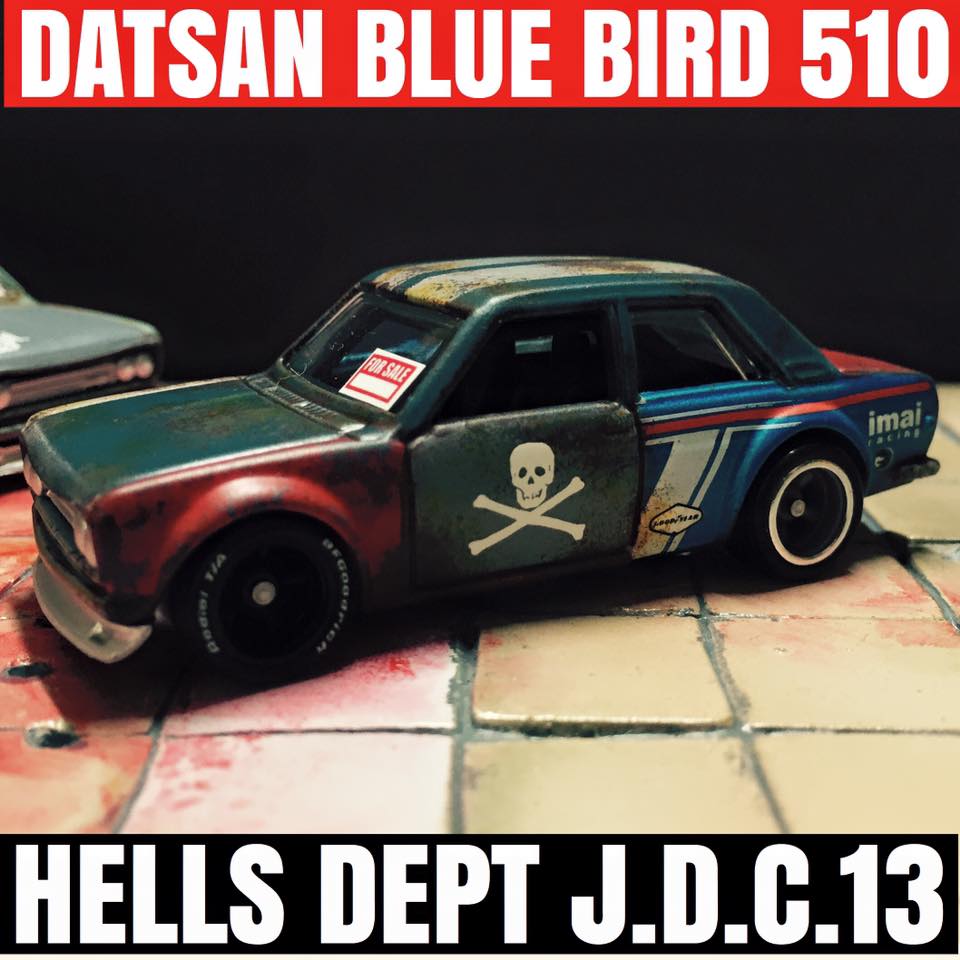 画像: PRE-ORDER HELLS DEPT 2015 J.D.C.13 【"MYSTERY CAR" DATSUN 510 BLUEBIRD (完成品）】 (限定10台）（送料サービス適用外）