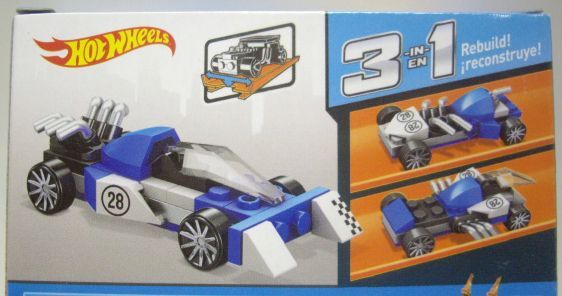 画像: MEGA BLOKS HOT WHEELS 3 in 1 【CHROMAD】　BLUE/10SP