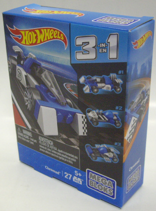 画像: MEGA BLOKS HOT WHEELS 3 in 1 【CHROMAD】　BLUE/10SP