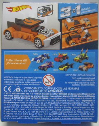 画像: MEGA BLOKS HOT WHEELS 3 in 1 【MASTER CRUSHER】　ORANGE/5SP