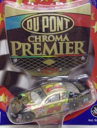 画像: 2002 ACTION - NASCAR WINNER'S CIRCLE 【"#24 DU PONT/CHROMA PREMIER" CHEVY MONTE CARLO】 GOLD-BLACK (with 1/24 RACE HOOD)