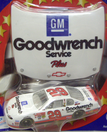 画像: 2002 ACTION - NASCAR WINNER'S CIRCLE 【"#29 GM GOODWRENCH" CHEVY MONTE CARLO】 WHITE (with 1/24 RACE HOOD)