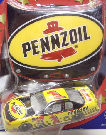 画像: 2002 ACTION - NASCAR WINNER'S CIRCLE 【"#1 PENNZOIL" CHEVY MONTE CARLO】 YELLOW-BLACK (with 1/24 RACE HOOD)