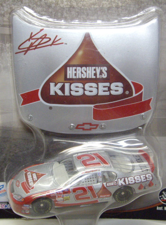 画像: 2004 ACTION - NASCAR WINNER'S CIRCLE 【"#21 HERSHEY'S KISSES" CHEVY MONTE CARLO】 SILVER (with 1/24 RACE HOOD)