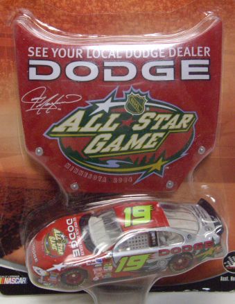 画像: 2004 ACTION - NASCAR WINNER'S CIRCLE 【"#19 DODGE/NHL ALL STAR GAME" DODGE CHARGER】 RED-SILVER (with 1/24 RACE HOOD)