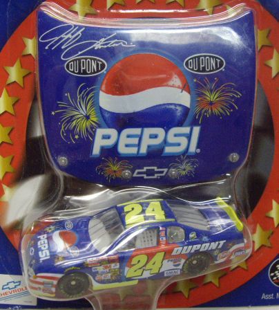 画像: 2003 ACTION - NASCAR WINNER'S CIRCLE 【"#24 DU PONT/PEPSI" CHEVY MONTE CARLO】 BLUE (with 1/24 RACE HOOD)