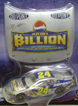 画像: 2004 ACTION - NASCAR WINNER'S CIRCLE 【"#24 PEPSI/DU PONT" CHEVY MONTE CARLO】 SILVER (with 1/24 RACE HOOD)