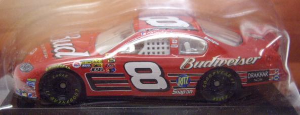 画像: 2004 ACTION - NASCAR WINNER'S CIRCLE 【"#8 BUDWEISER" CHEVY MONTE CARLO】 RED (台座付き)