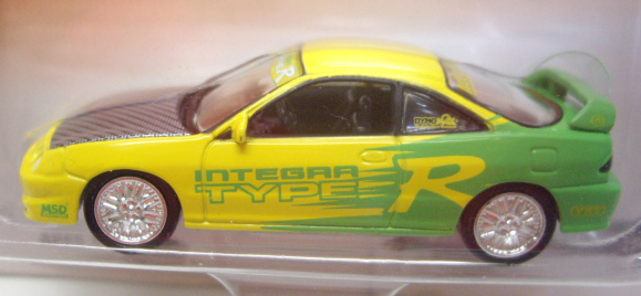 画像: 2002 JOHNNY LIGHTNING - IMPORT HEAT 【ACURA INTEGRA TYPE R】　YELLOW-LT.GREEN