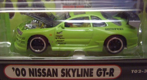 画像: 2002 MUSCLE MACHINES - IMPORT TUNER【'00 NISSAN SKYLINE GT-R】 LT.GREEN/RR