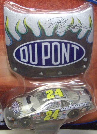 画像: 2004 ACTION - NASCAR WINNER'S CIRCLE 【"#24 DU PONT" CHEVY MONTE CARLO】 SILVER (with 1/24 RACE HOOD)