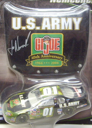 画像: 2004 ACTION - NASCAR WINNER'S CIRCLE 【"#01 U.S.ARMY/GI JOE" CHEVY MONTE CARLO】 BLACK (with 1/24 RACE HOOD)