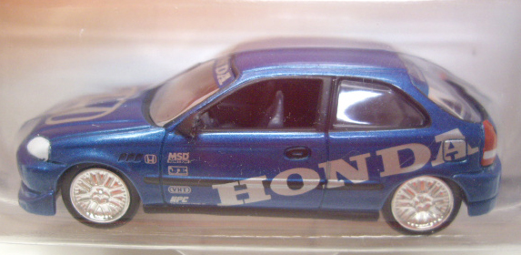 画像: 2002 JOHNNY LIGHTNING - IMPORT HEAT 【HONDA CIVIC CUSTOM】　MET.BLUE