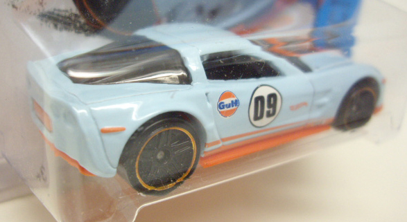 画像: 【'09 CORVETTE ZR1】　LT.BLUE/PR5 (GULF TAMPO)(インターナショナル・ショートカード) 