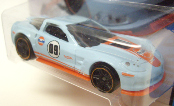 画像: 【'09 CORVETTE ZR1】　LT.BLUE/PR5 (GULF TAMPO)(インターナショナル・ショートカード) 