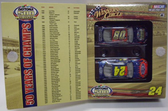 画像: 2008 ACTION WINNWER'S CIRCLE - NASCAR LIMITED EDITION 2CAR PACK 【"#24 DU PONT" CHEVY IMPALA SS】　BLUE-RED (with '08 DAYTONA500/50 YEARS CAR）