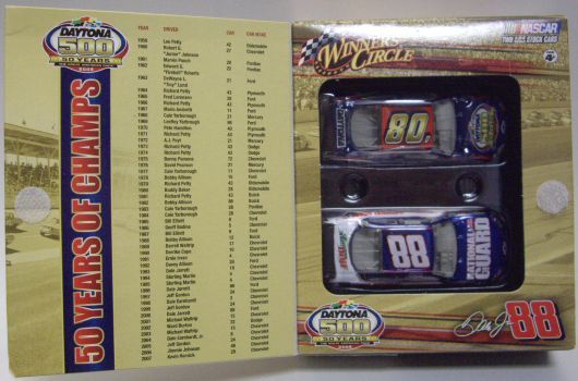 画像: 2008 ACTION WINNWER'S CIRCLE - NASCAR LIMITED EDITION 2CAR PACK 【"#88 NATIONAL GUARD/MOUNTAIN DEW" CHEVY IMPALA SS】　BLUE-WHITE (with '08 DAYTONA500/50 YEARS CAR）