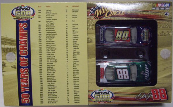 画像: 2008 ACTION WINNWER'S CIRCLE - NASCAR LIMITED EDITION 2CAR PACK 【"#88 AMP/MOUNTAIN DEW" CHEVY IMPALA SS】　GREEN-WHITE (with '08 DAYTONA500/50 YEARS CAR）