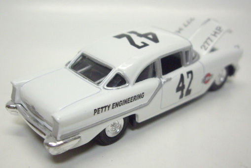 画像: LOOSE - 1998 100% COLLECTIBLES THE PETTY RACING FAMILY 【#42 LEE'S '57 OLDSMOBILE】　WHITE/RR